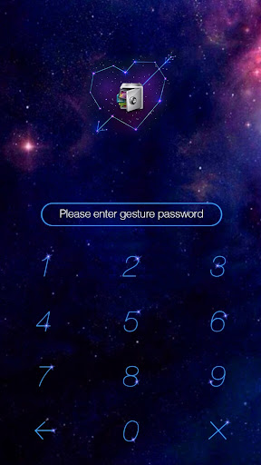 Android application AppLock Theme Galaxy screenshort