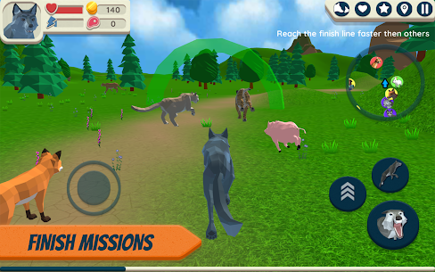 Wolf Simulator: Wild Animals 3D 1.0518 mod APK (Unlimited Coin/Meat) 14