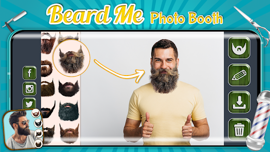 Barba na Fotos Fotomontagem