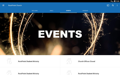 Screenshot of RockPoint Church