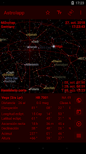 Astrolapp mapa de estrellas y planetas