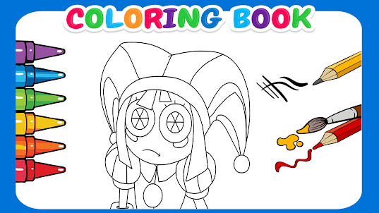 Pomni Coloring Book Circus