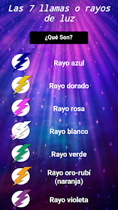 Captura de Pantalla 2 Las 7 llamas o rayos de luz android