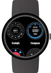 screenshot of Compass for Wear OS (Android Wear)