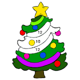 Christmas Color by Number: Kids Crayon, Paint Book icon
