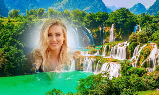 Android application Waterfall Photo Frames screenshort