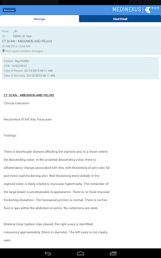 Medinexus Mobile for Patients Screenshot