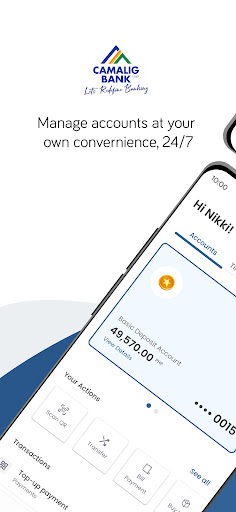 Android application Camalig Bank Mobile screenshort