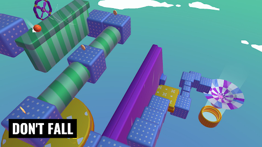 Sky rolling ball 3D: roll race Screen 2