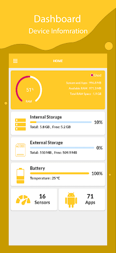 Android application Device info - System Specs screenshort