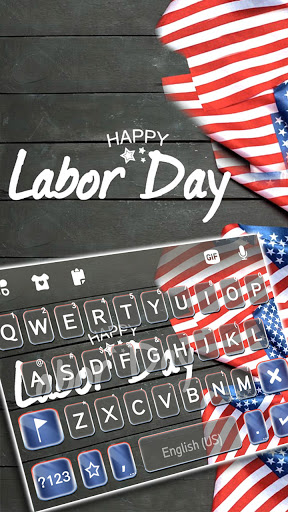 Android application Happy Labor Day Keyboard Backg screenshort