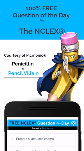 Free NCLEX® Question of the Day for Nursing RN LPN - v1.1.0