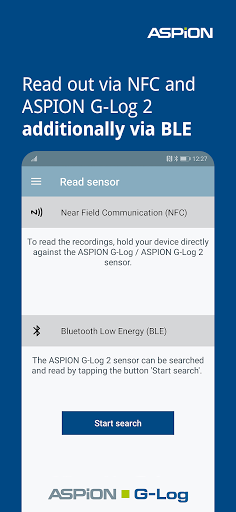 ASPION G-Log Data Logger Screen 2