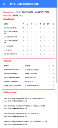 AifaApp - Liga Aifa Screen 2