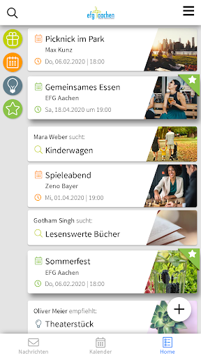 Android application EFG Aachen screenshort