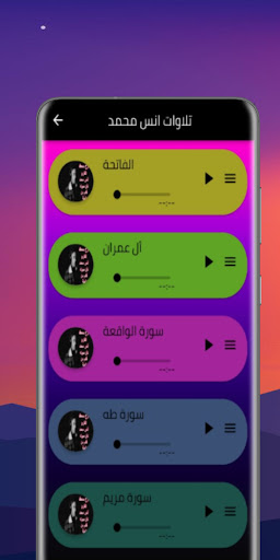 القارئ أنس محمد تلاوة القرأن Screen 2