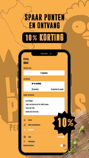 Android application Los Pollos screenshort