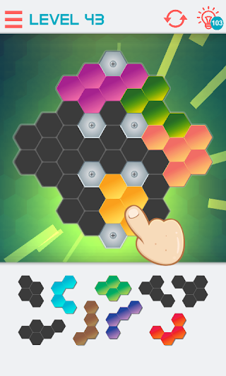 Hexagon Graph: Geometry Puzzle - Screenshot 2