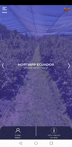 Android application HortiApp Ecuador screenshort