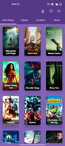 Android application Pop Movies screenshort