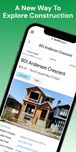 Android application BuildMapper screenshort