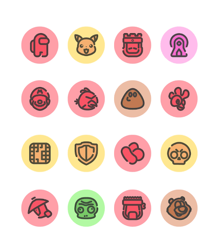 You-R Circle Icon Pack Screen 2