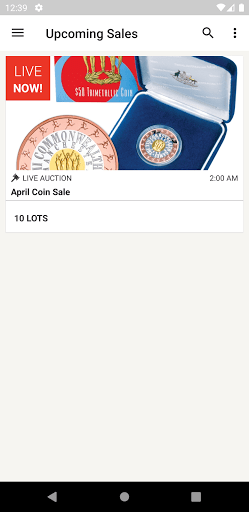 Android application Coins Australia Auctions screenshort