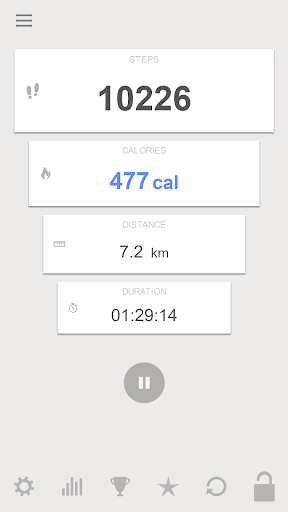 Android application Step & Calorie Counter screenshort