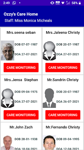 SOS Care Management Screen 3