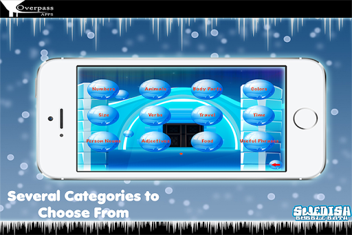 Learn Swedish Bubble Bath Game Screen 3