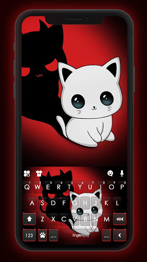 Android application Demon Kitten Keyboard Backgrou screenshort