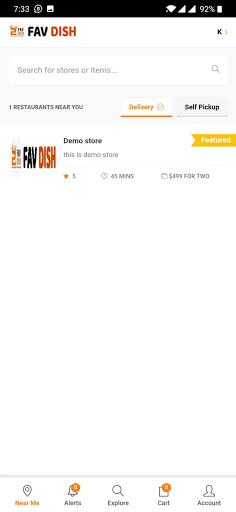 Favdish Delivery Partner App Screen 2