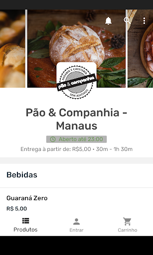 Android application Pão & Companhia Manaus screenshort