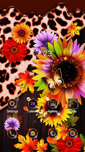 Android application Autumn Sunflower - Wallpaper screenshort