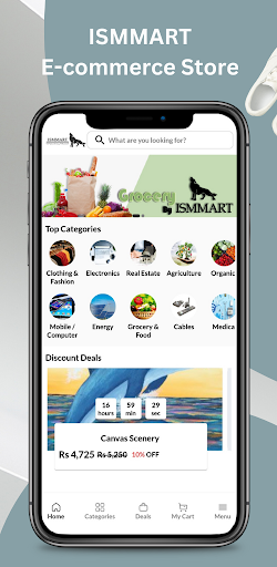Android application ISMMART E-Commerce screenshort