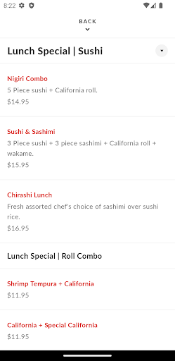 Sapporo Sushi Screen 3