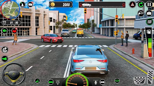 Car Driving School Simulator #10 Driver's License game, Ride Around Miami  Roads! Android gameplay 