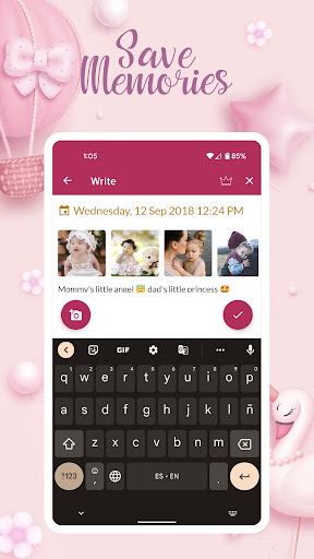 My Diary - Baby Tracker Album Screen 2