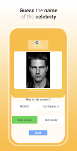 Captura de Pantalla 1 Quiz de celebridades android