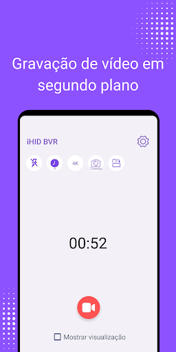 Visualização do aplicativo