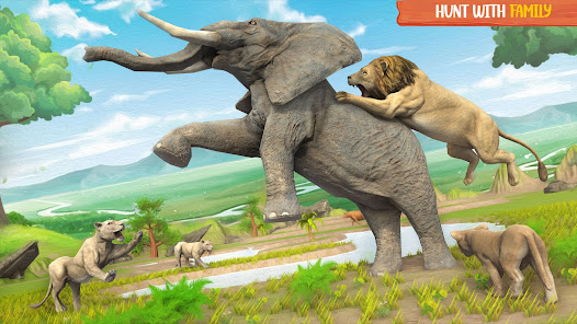 Captura de Pantalla 3 Lion Games 3D: Jungle King Sim android