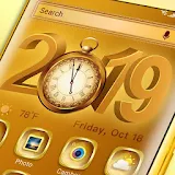 Launcher Golden New Year 2018 icon