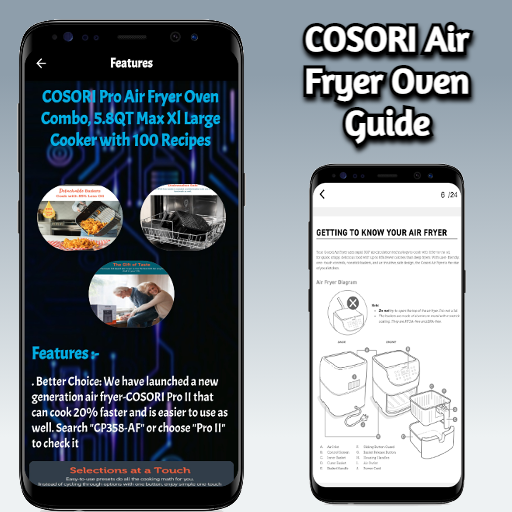 COSORI Air Fryer Oven Guide Screen 3
