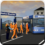 Coach Bus Police Transport 3D