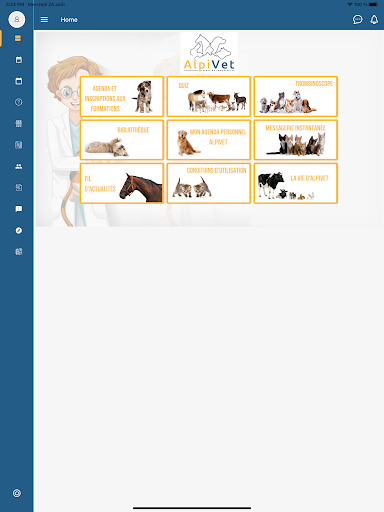 Android application Réseau Alpivet screenshort