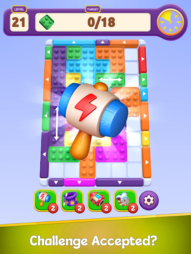 Block Away Pop It Puzzle Sort