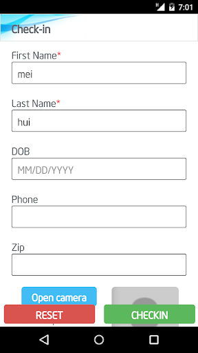 LiquidEMR Patient Checkin Screen 2