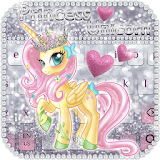 Cute Princess Unicorn Keyboard icon