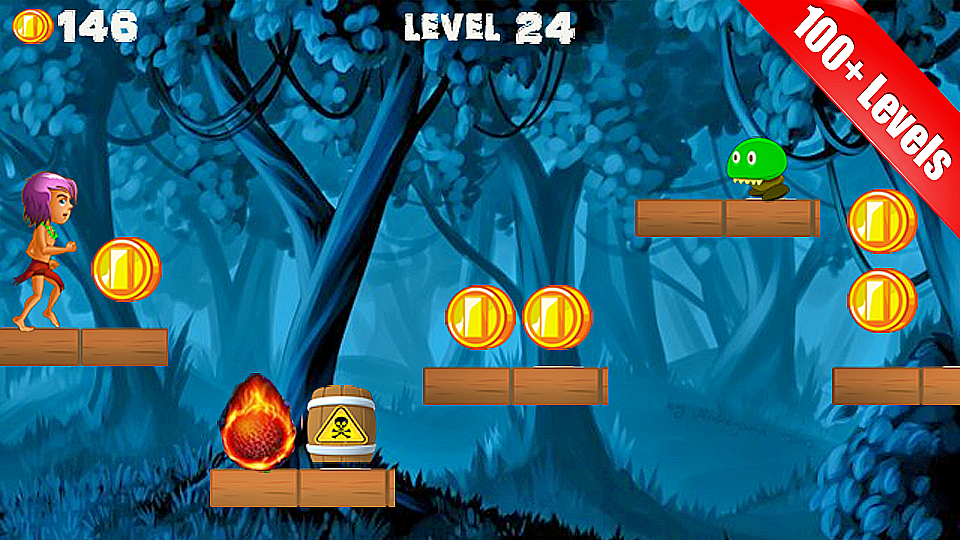 Android application Jungle Castle Run screenshort