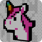 Voxel 3D Unicorn Color By Number-Sandbox Pixel Art icon